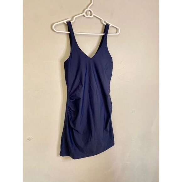 Old Navy Active Blue PowerSoft Athletic Dress Skort XS W/ Ruched Sides pocket - Picture 7 of 7